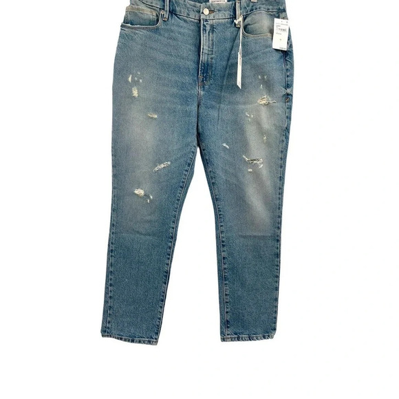 Good American Jeans Woman’s size 10/30 Indigo Good Classic Distressed - Picture 5 of 10